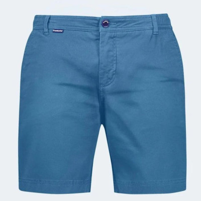 Mid Blue Stretch Cotton Men's Shorts - The Harbors Collection Profile Picture