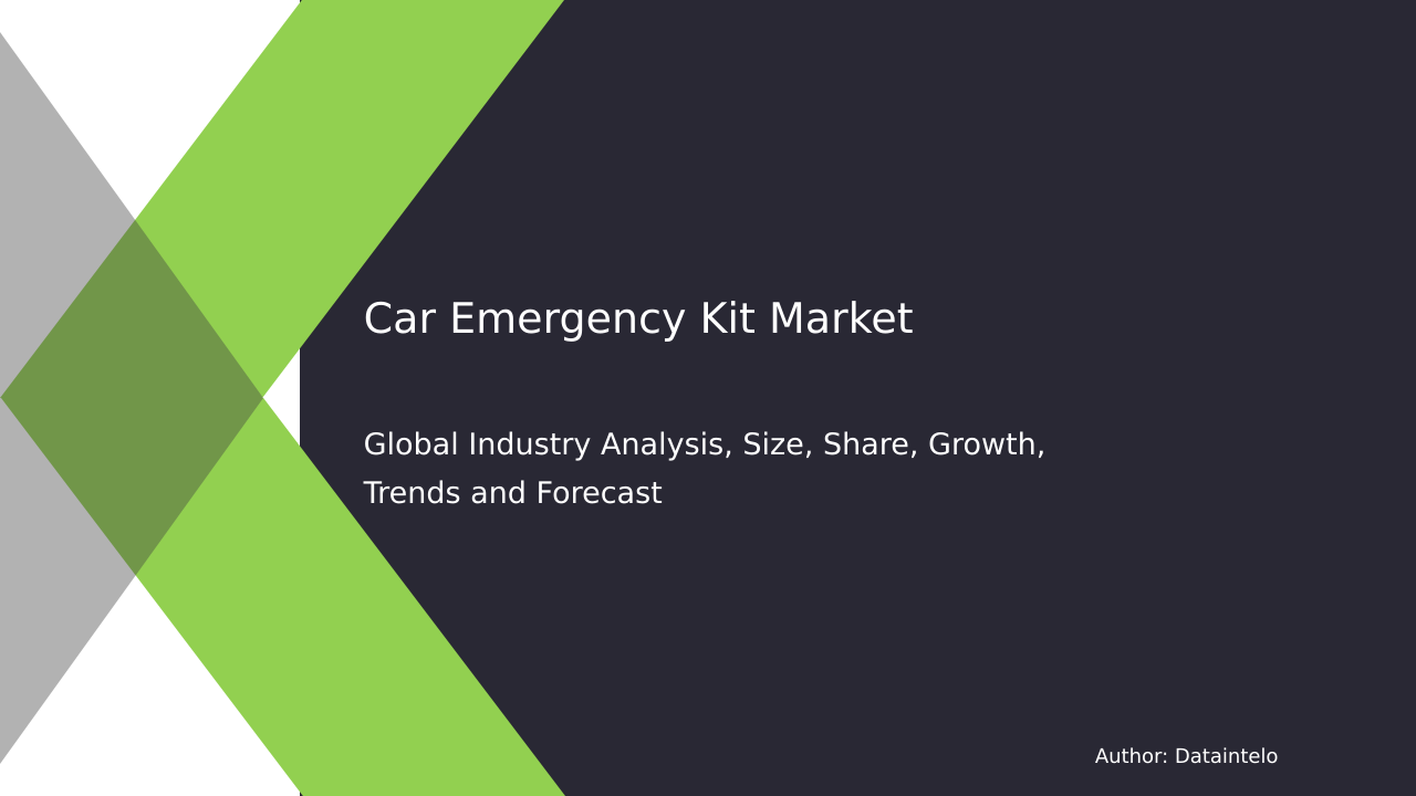 Car Emergency Kit Market Research Report 2032