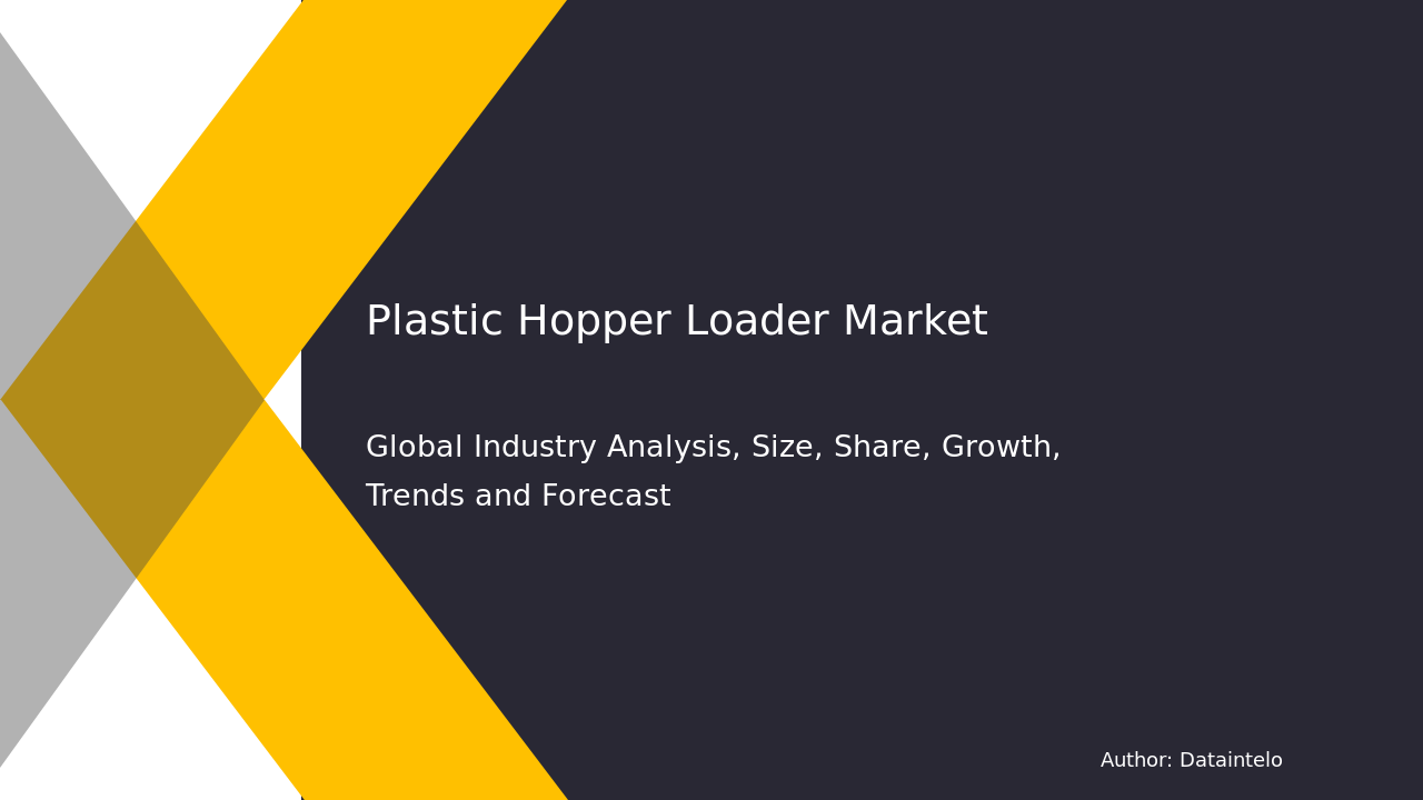 Plastic Hopper Loader Market Research Report 2032