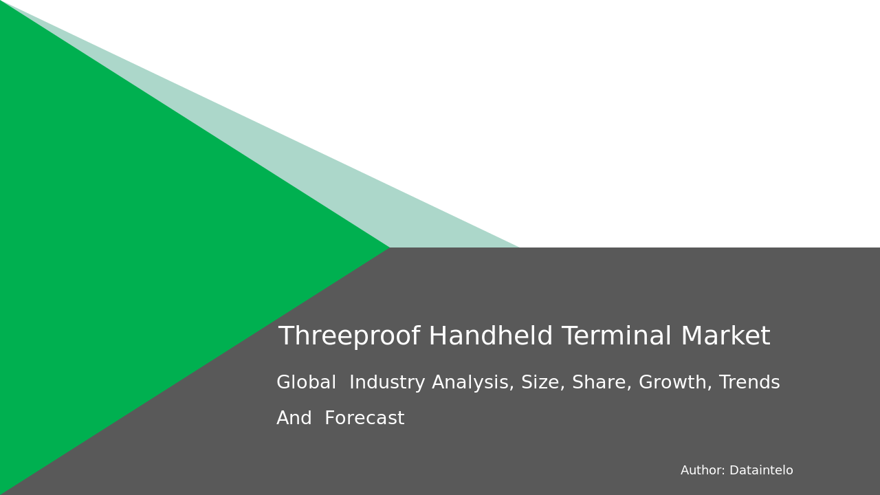 Request For Sample of Three-proof Handheld Terminal Market Research Report 2032