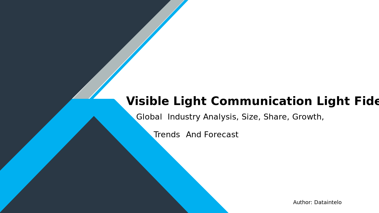 Visible Light Communication & Light Fidelity Market Research Report 2032