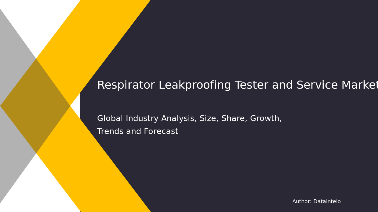 Respirator Leak-proofing Tester and Service Market Research Report 2032