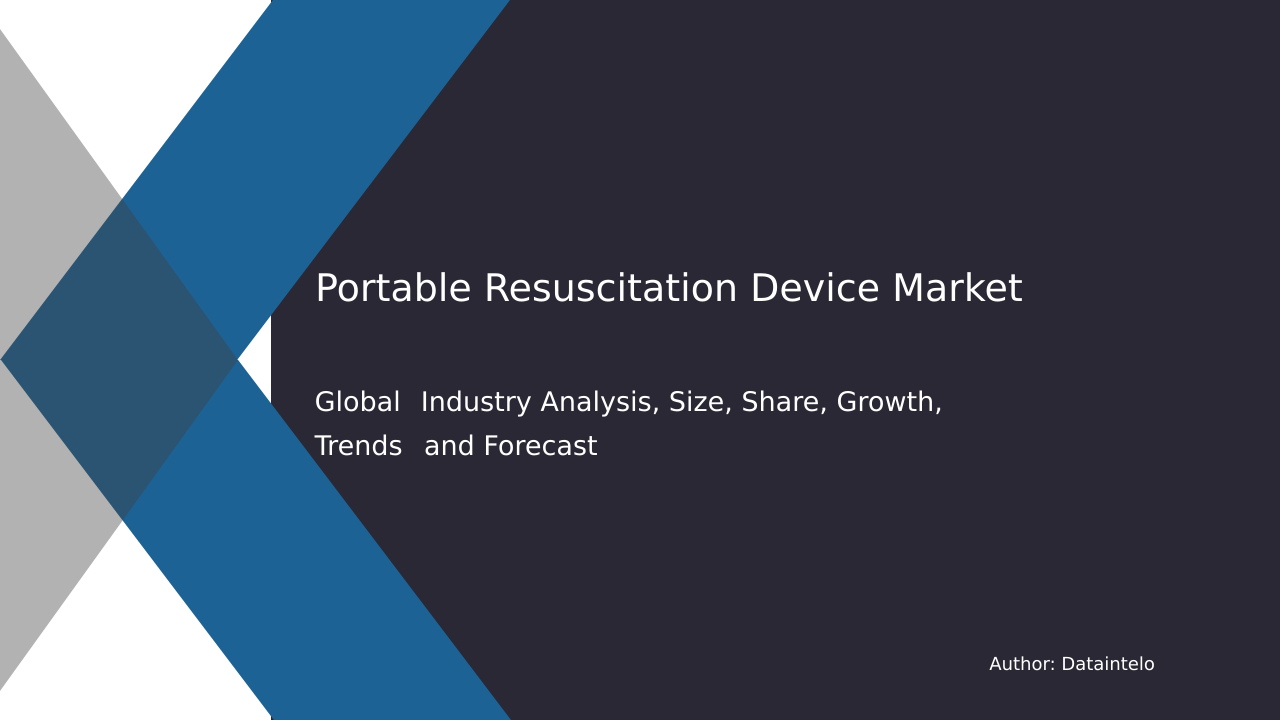 Request For Sample of Portable Resuscitation Device Market Research Report 2032