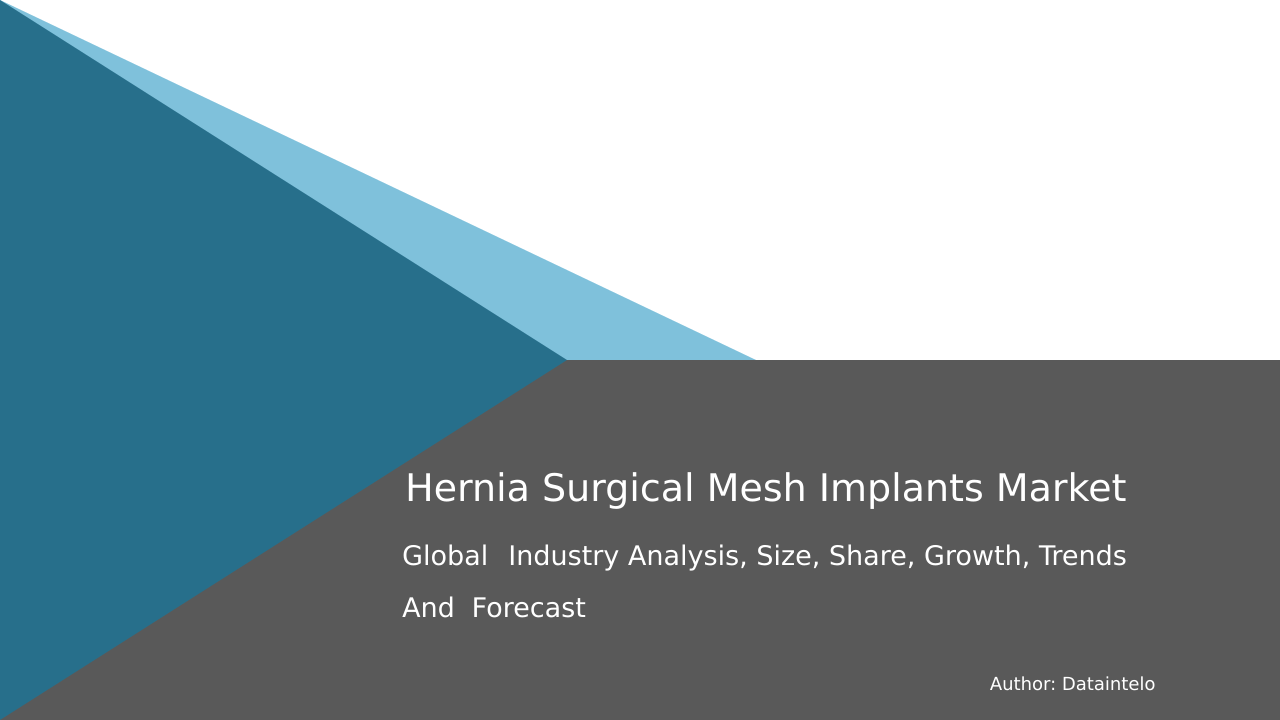 Request For Sample of Hernia Surgical Mesh Implants Market Research Report 2032