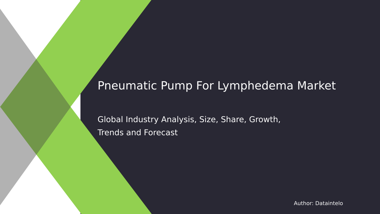 Request For Sample of Pneumatic Pump For Lymphedema Market Research Report 2032