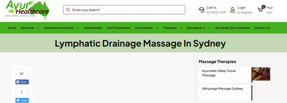 Lymphatic drainage massage in Sydney Cover Image