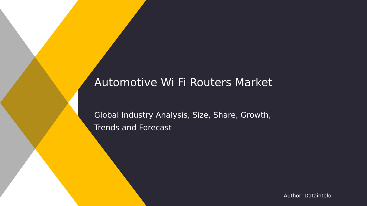 Request For Sample of Automotive Wi Fi Routers Market Research Report 2032