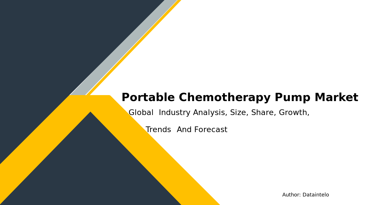 Portable Chemotherapy Pump Market Research Report 2032