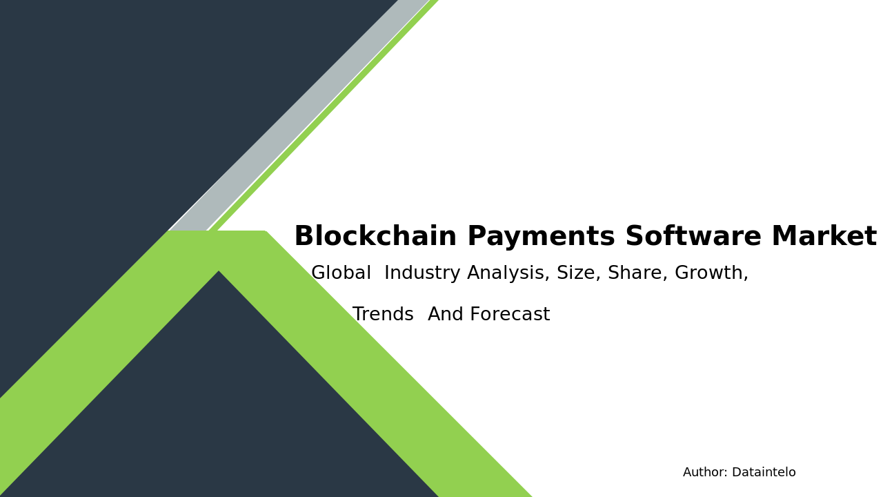 Blockchain Payments Software Market Research Report 2032