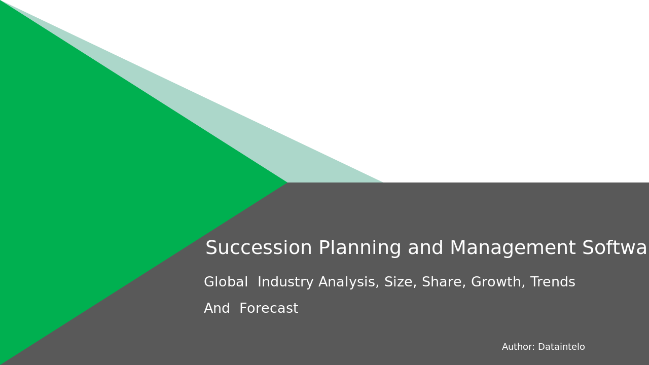 Succession Planning and Management Software Market Research Report 2032