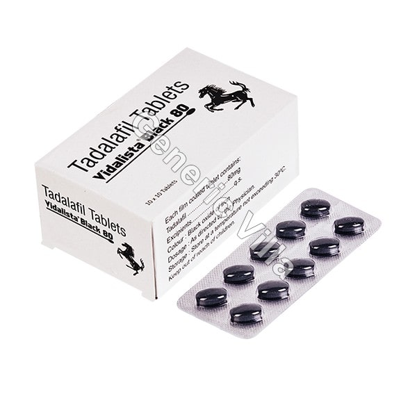 Buy Vidalista Black 80 mg | Tadalafil | Uses - Genericvilla