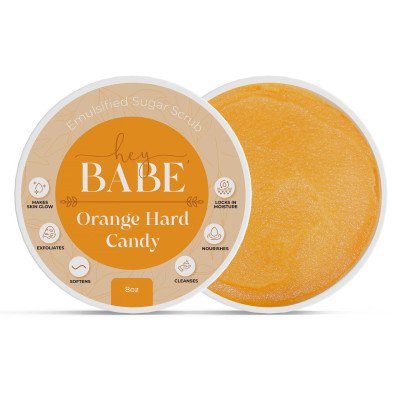 Hey, Babe Emulsified Sugar Scrub - Orange Hard Candy - 8oz Profile Picture