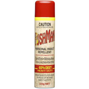 BUSHMAN ULTRA INSECT REPELLENT AEROSOL 225G 40pct DEET 12/PACK